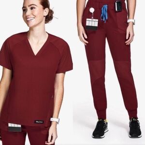 Figs Red Scrub Set Disney Limited Edition.
